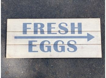 Vintage Egg Sign