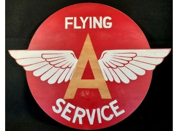 Pottery Barn Kids -flying A Service Wood Painted Wall Sign