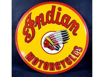 Indian Motorcycles Reproduction Tin Wall Sign - Made In USA