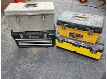 Four Portable Toolboxes - Kobalt, Stanley & More