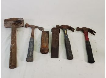 Vintage Hammers, Mallets & Steel Wood Splitting Wedges - Including Estwing