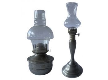 Pair Of Oil Lamps