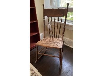 Antique Caned Rocking Chair