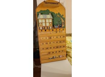 Wood Calendar