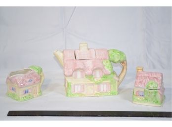 Fitz And Floyd Country House Tea Set