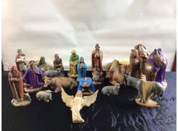 Large Nativity Scene  With Shed
