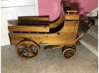 VERY LARGE CUSTOM MADE  Wooden Wagon