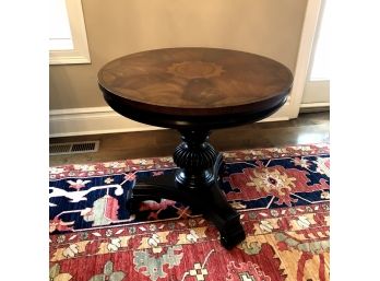 Inlaid Wood Top Side Table Lot A