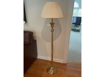 Metal Gold Toned Floor Lamp