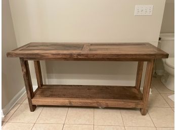 Large Rustic Wood Accent Table / Counter