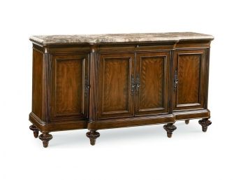Thomasville Furniture Ernest Hemingway Marble Top Preserve Buffet / Sideboard