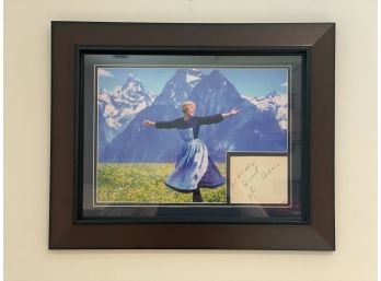 Julie Andrews Framed Sound Of Music Photograph With Autographed Message