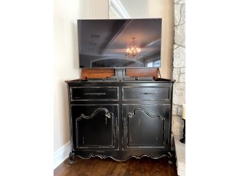 TV Console With Mechanized Lift And Sony Bravia Flat Screen 48' TV