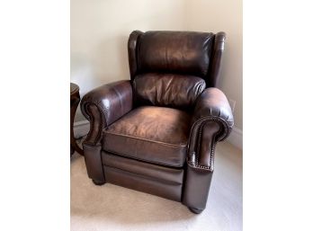 Bernhardt Real Leather Upholstered Recliner Chair