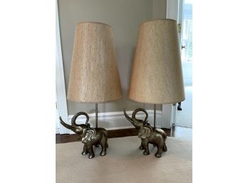 Stylish Elephant Accent Lamps - Set Of 2
