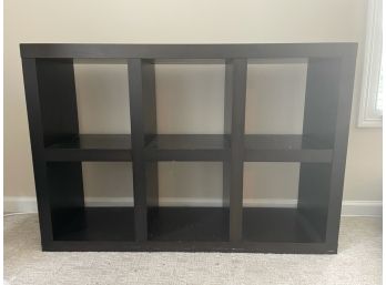 Dark Wood Cubby Shelf