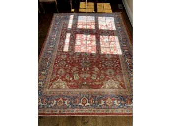 Kebabian's Sultanabad Oriental Rug - Red / Blue - Made In Afghanistan - 8.3ft X 10.10ft
