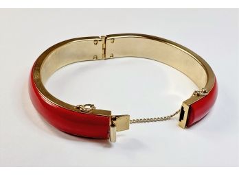 Unique Enamel  Red Cuff Bracelet