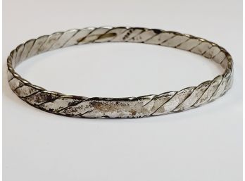 Old Vintage Sterling Silver Bangle Bracelet
