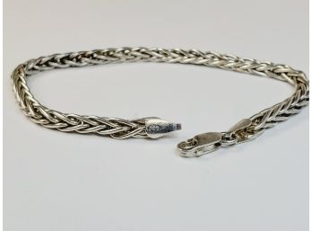 Spiral Braided Sterling Silver Bracelet