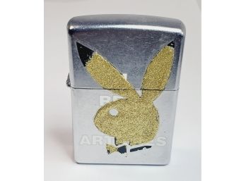 Zippo Lighter W/ Playboy Logo With Glitter (new In Box)