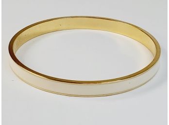 Vintage Enamel Gold Tone Cuff Bracelet