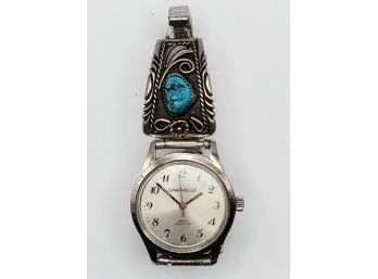 Caravelle Southwestern Watch (silver And Turquoise? )