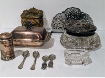 Miniature Antique Collectables - Mostly Silver Plate
