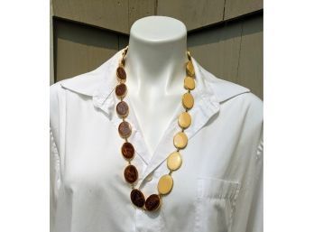 You Can Really Mix It Up With This Double Sided Chain Link Necklace  - Very 60's Or 70's Style