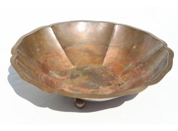 Copper Dish / Flat Bowl
