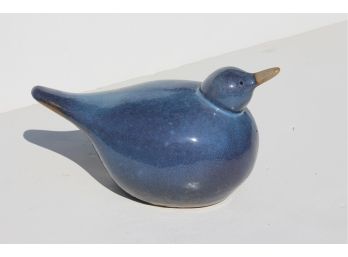 Blue Ceramic Duck