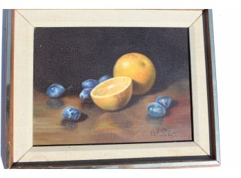 W Pater Oil On Canvas - Orange