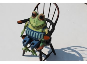 Whimsical Seated Frog