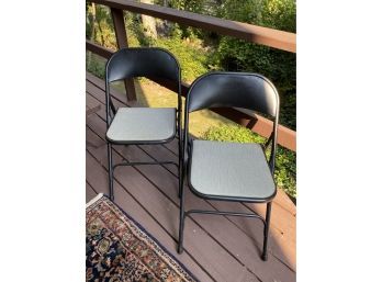 Vintage Samsonite Metal  Folding Chairs PAIR