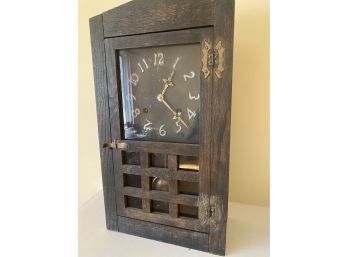 New Haven Clock Co. Mission Oak  Mantle Clock