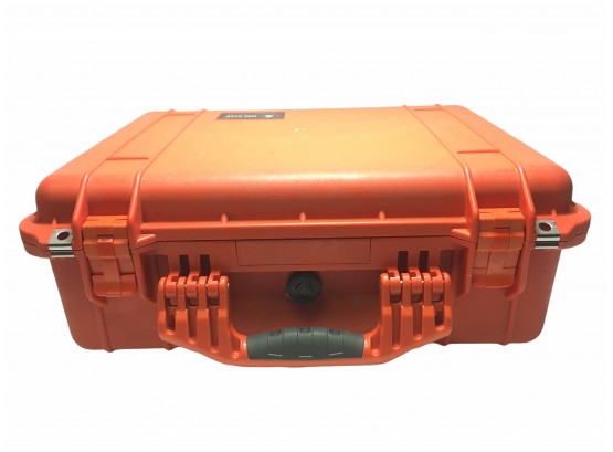 Orange Pelican Case 1520 . Professional  Heavy Duty Camera Hard  Case.