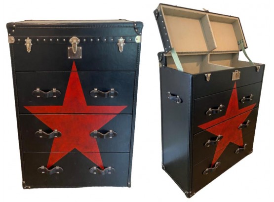 Andrew Martin Leather Chest With Star