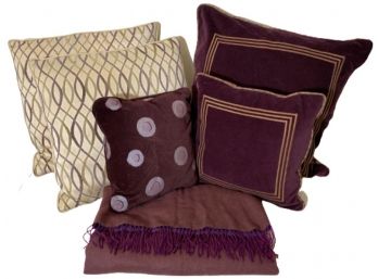 Coordinating Pillows With Pratesi Cashmere Throw