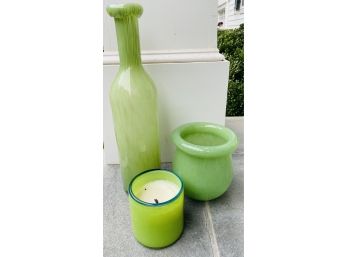 West Elm Jade Color Vases