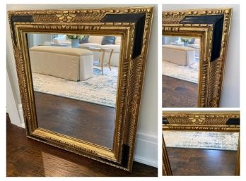Awesome Black And Gilded Mirror
