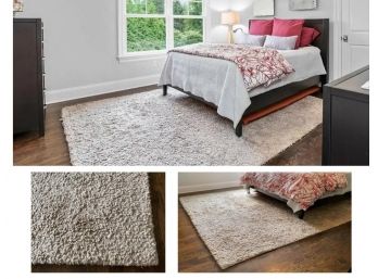 Pottery Barn Handwoven Wool Rug - Neutral With Blush Undertones