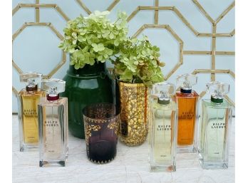 NEW Ralph Lauren Set Of 5 Fragrances And Vanity Decor
