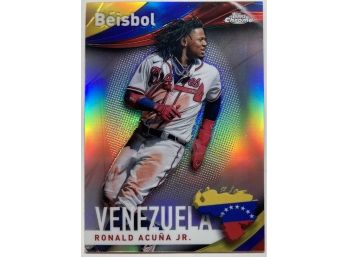 Ronald Acuna Jr 2021 Topps Chrome 'Beisbol'