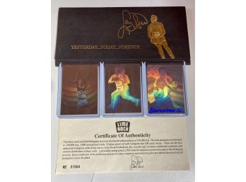Larry Bird - 'Yesterday...Today...Forever' Limited Edition Three Card Hologram Set With COA