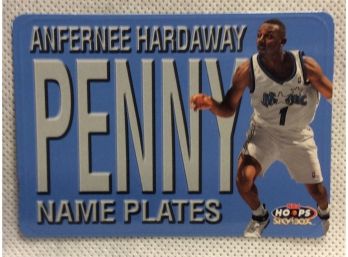 1999 NBA Hoops Skybox Anfernee Hardaway Penny Name Plates Insert Card