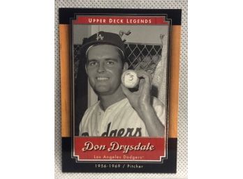 2001 Upper Deck Legends Don Drysdale Card