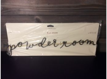 Powder Room Wall Hanging New In Package