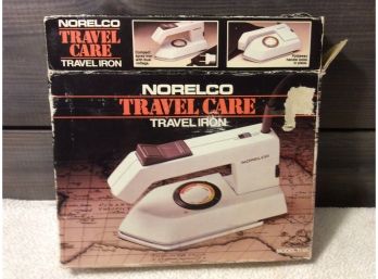 Vintage Norelco Travel Iron In Box