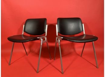 Vintage DSC 106 Side Chairs By Giancarlo Piretti For Castelli
