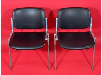 2nd Pair Vintage DSC 106 Side Chairs By Giancarlo Piretti For Castelli